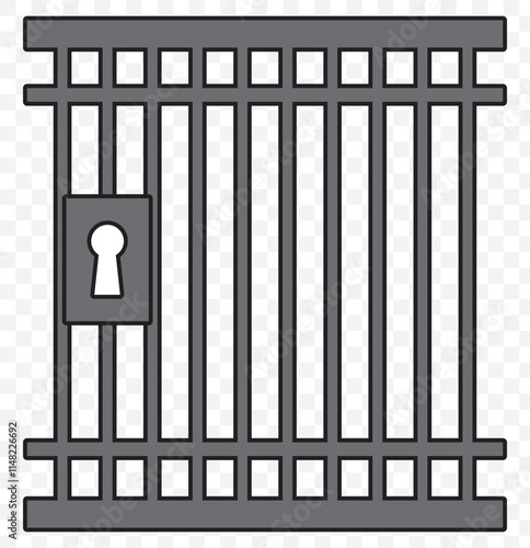 prison icon on white background. flat style. jail icon for your web site design, logo, app, UI. pound symbol. cage sign. eps 10.