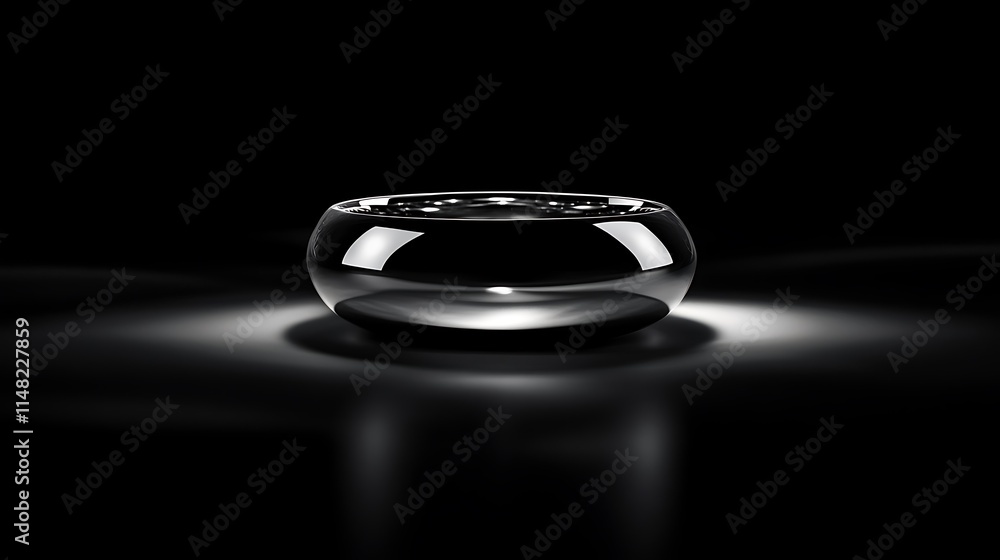 Glass bowl isolated on black. Glass bowl isolated on black.