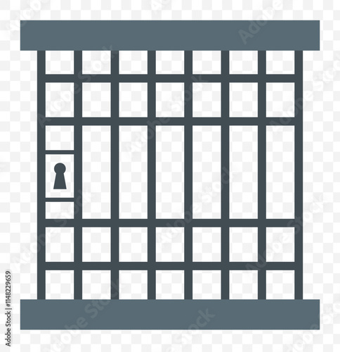 jail Solid icon. eps 10.