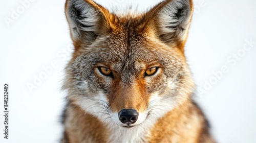 Close-up of a Cunning Coyote with Intense Eyes Showcasing the Beauty and Fierceness of Wildlife in its Natural Habitat