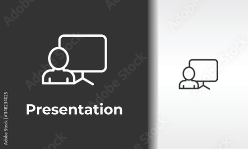Presentation Vector, Icon Or Logo Sign Isolated Symbol Illustration