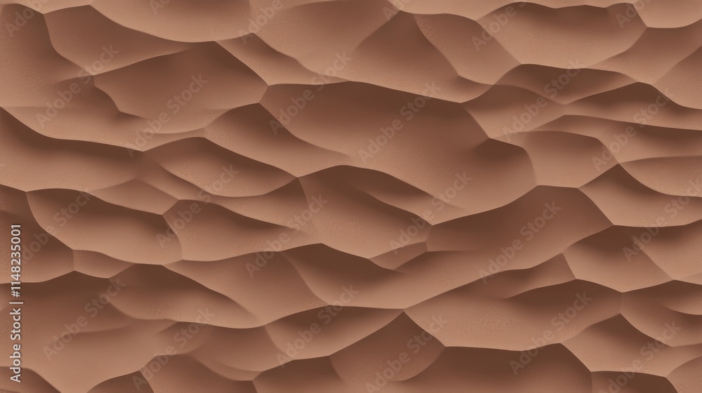 PANTONE 17-1230 Mocha Mousse Minimalist 3D Pattern Wallpaper Design PANTONE 17-1230 Mocha Mousse Minimalist 3D Pattern Wallpaper Design