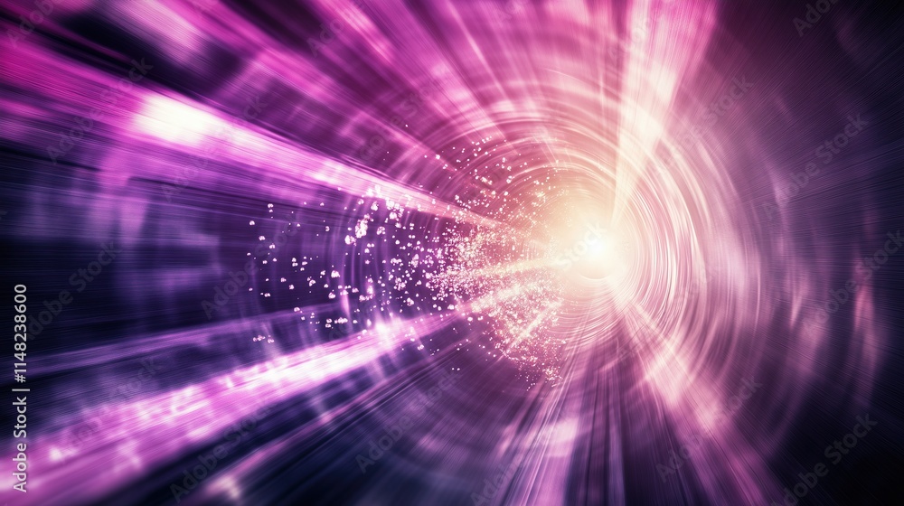 Colorful Light Tunnel Abstract Background Colorful Light Tunnel Abstract Background