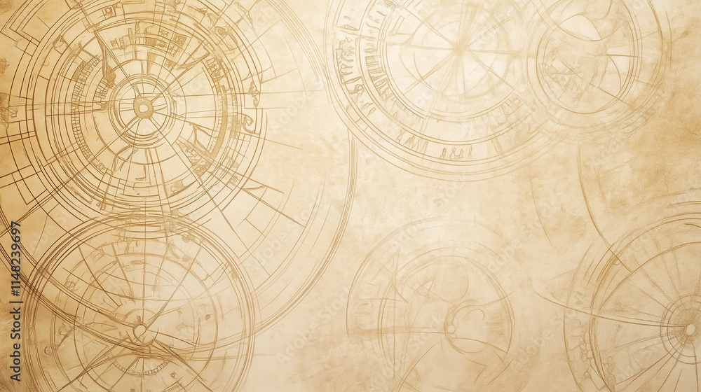 Fototapeta premium Vintage Abstract Geometric Design Background