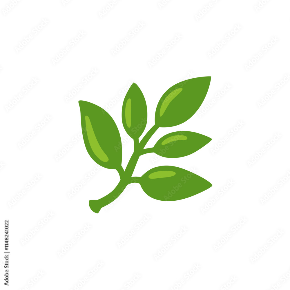 Obraz premium Leaf Emoji 