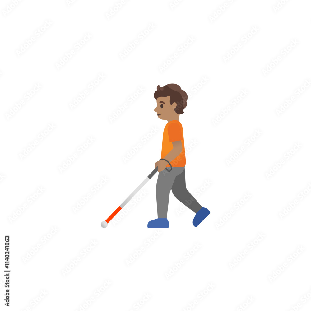Person with Cane Emoji
Person with Cane Emoji
