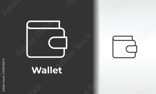 Wallet Vector, Icon Or Logo Sign Isolated Symbol Illustration