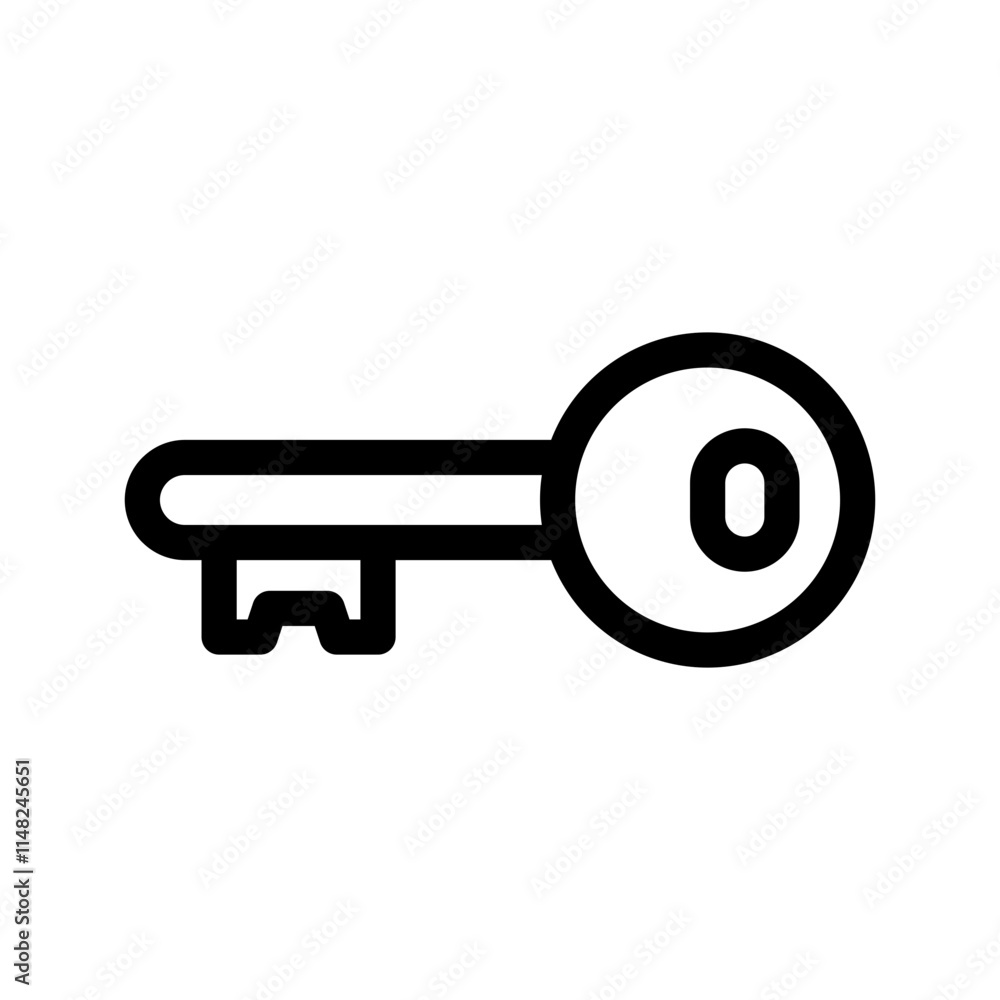 Key Icon Vector Symbol Design Illustration Key Icon Vector Symbol Design Illustration