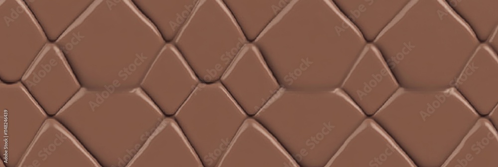 Fototapeta premium PANTONE 17-1230 Mocha Mousse Minimalist 3D Pattern Wallpaper Design