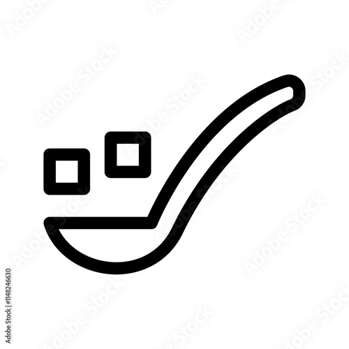 White Sugar Icon Vector Symbol Design Illustration