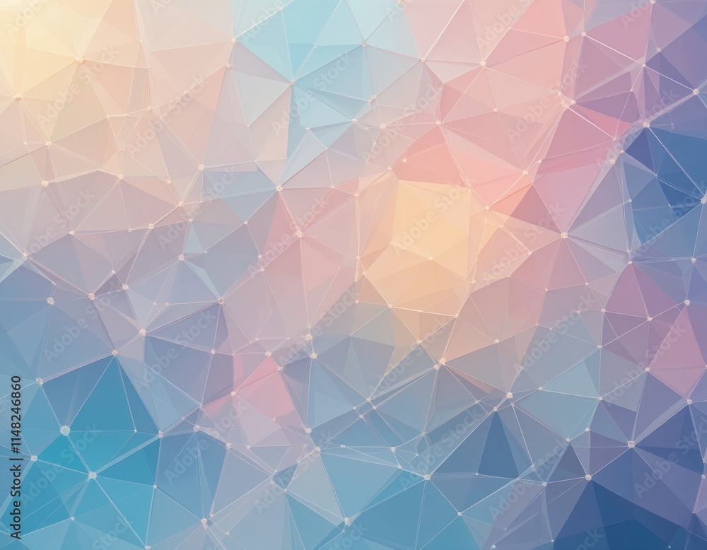 Fototapeta premium background featuring flowing wave lines in pastel tones of peach, lavender, and light turquoise. Subtle gradients and clean white space ensure a modern, professional business aesthetic