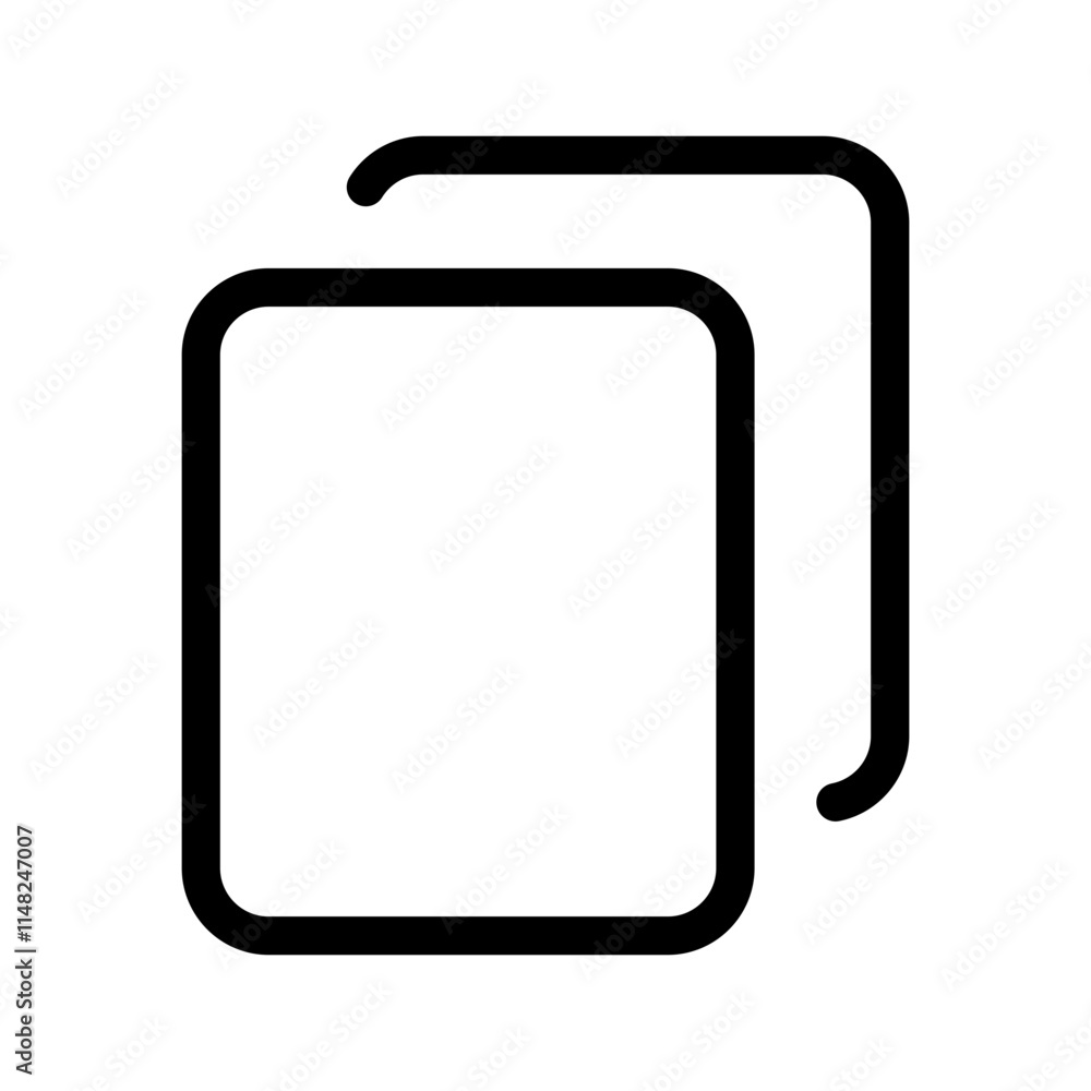 Copy Icon Vector Symbol Design Illustration Copy Icon Vector Symbol Design Illustration