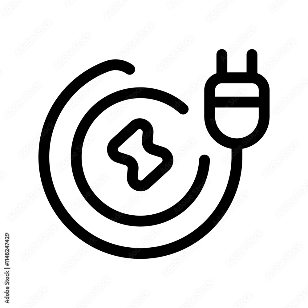 Electric Energy Icon Vector Symbol Design Illustration Electric Energy Icon Vector Symbol Design Illustration
