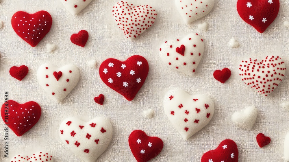 Valentine's Day Themed Background, Generative AI Valentine's Day Themed Background, Generative AI