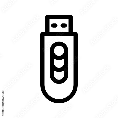Thumb Drive Icon Vector Symbol Design Illustration