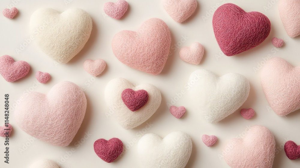 Valentine's Day Themed Background, Generative AI Valentine's Day Themed Background, Generative AI