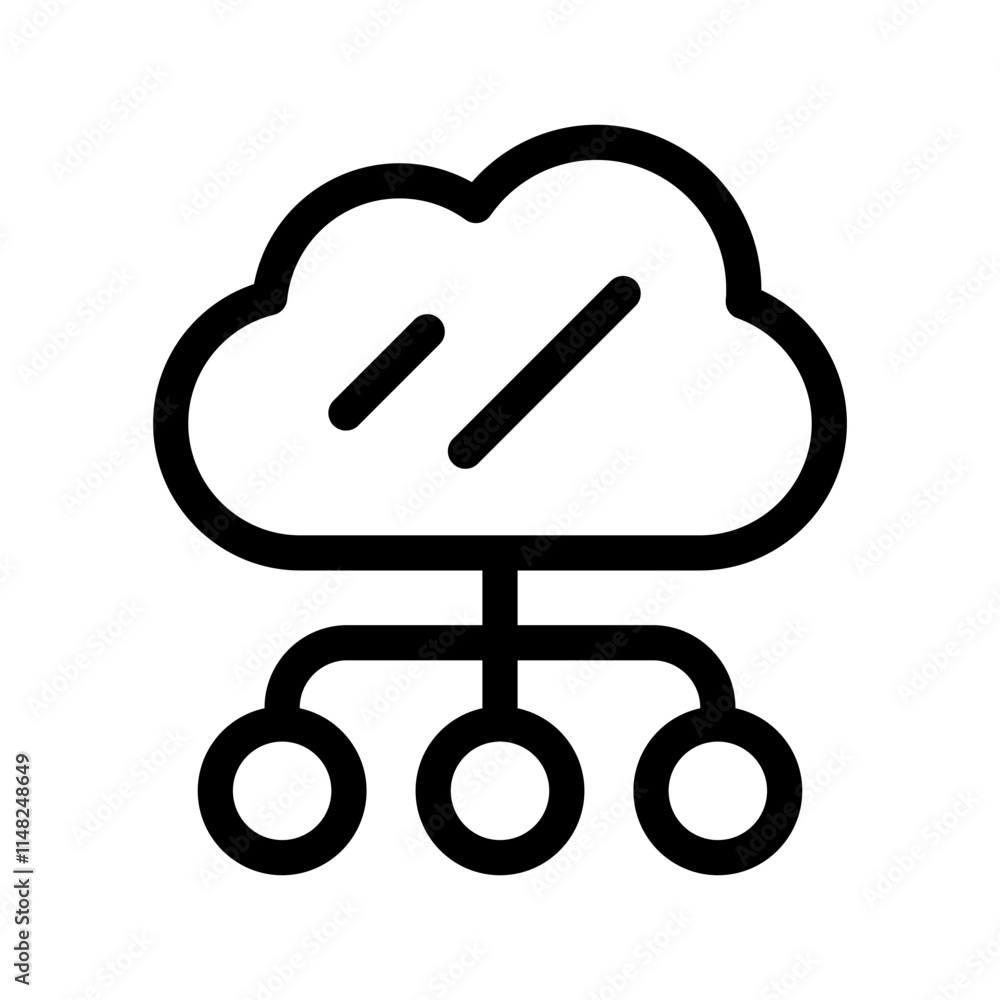 Cloud Computing Icon Vector Symbol Design Illustration Cloud Computing Icon Vector Symbol Design Illustration