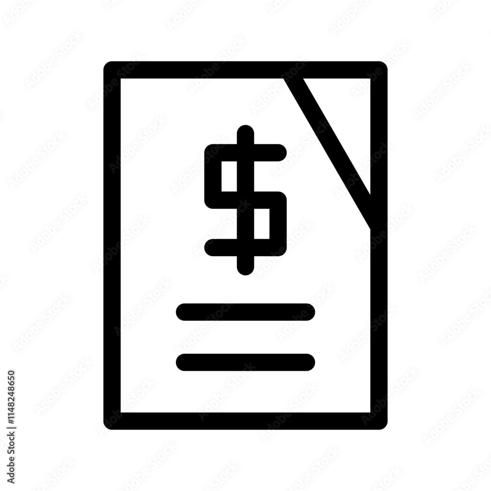 Invoice Icon Vector Symbol Design Illustration Invoice Icon Vector Symbol Design Illustration