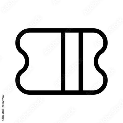 Ticket Icon Vector Symbol Design Illustration