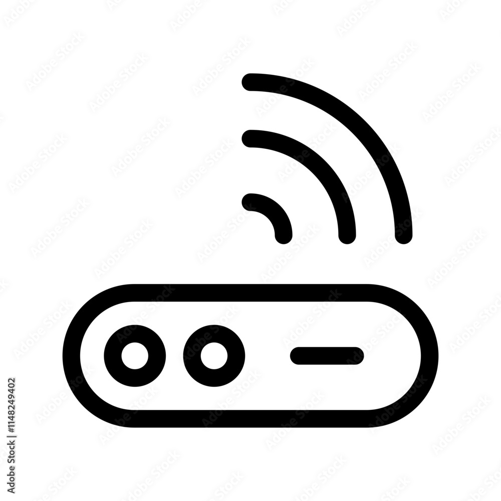 Router Icon Vector Symbol Design Illustration Router Icon Vector Symbol Design Illustration