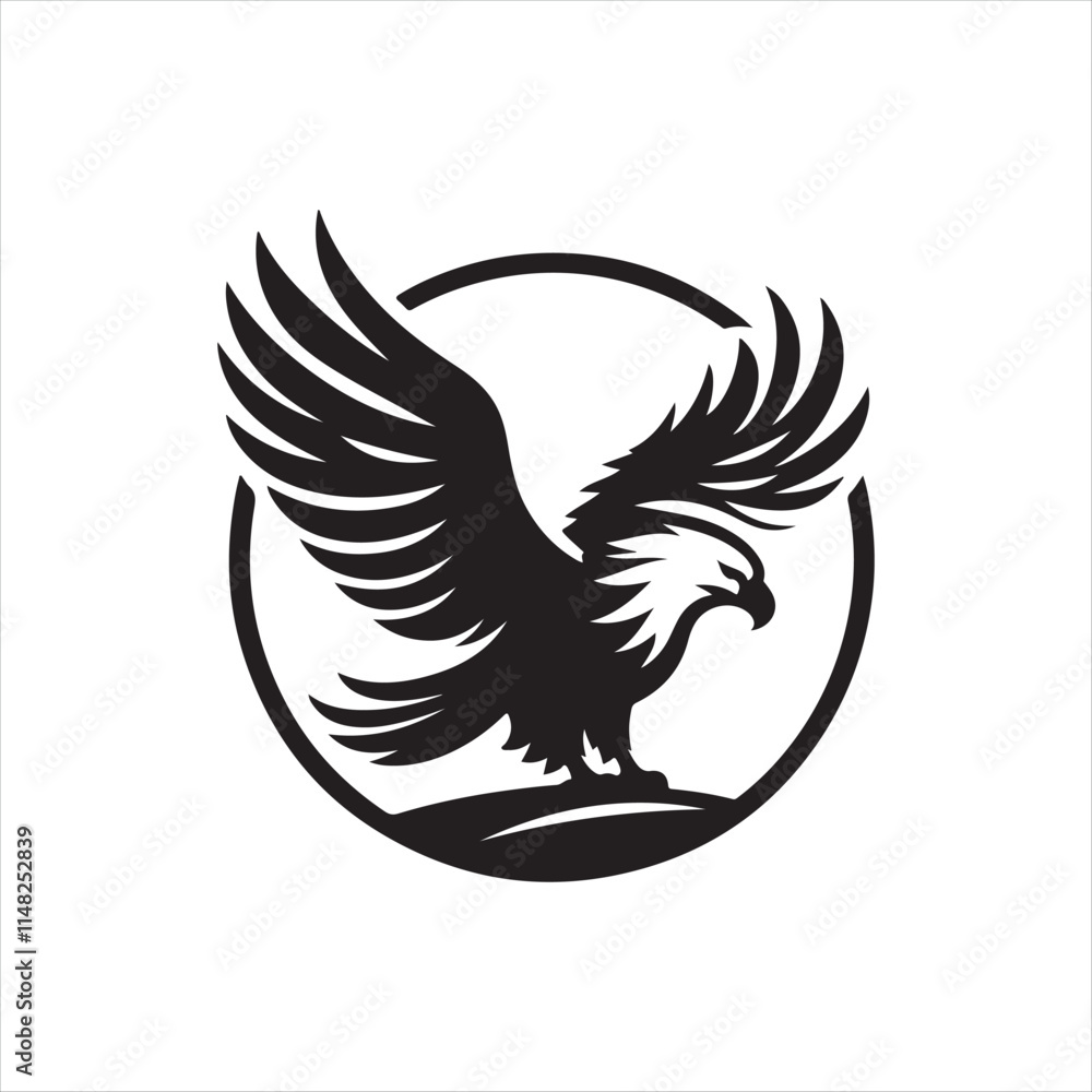 eagle silhouette vector clip art logo design eagle silhouette vector clip art logo design