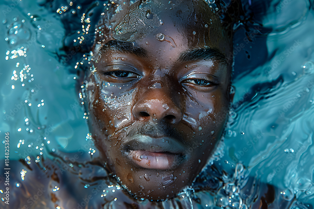portrait of a person in a pool portrait of a person in a pool