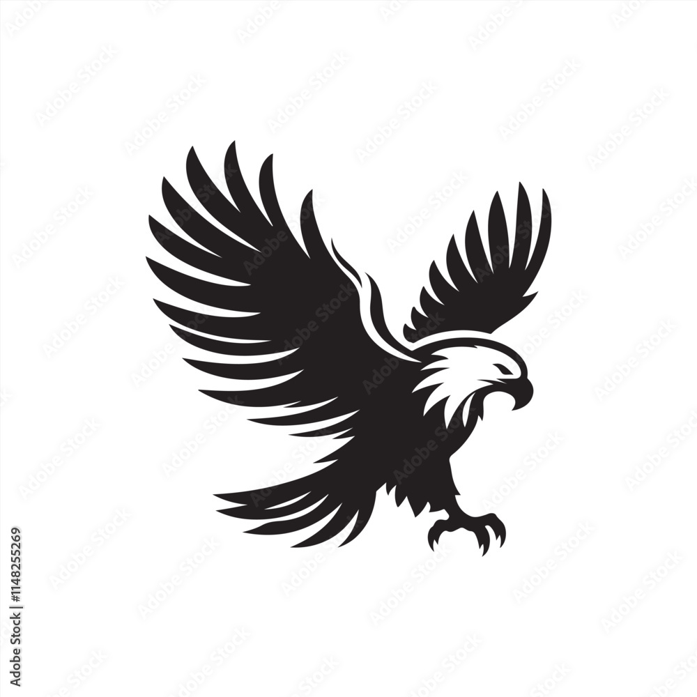 eagle silhouette vector clip art logo design eagle silhouette vector clip art logo design