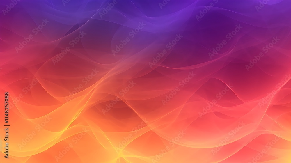 Obraz premium Abstract Orange Purple Gradient Wave Background