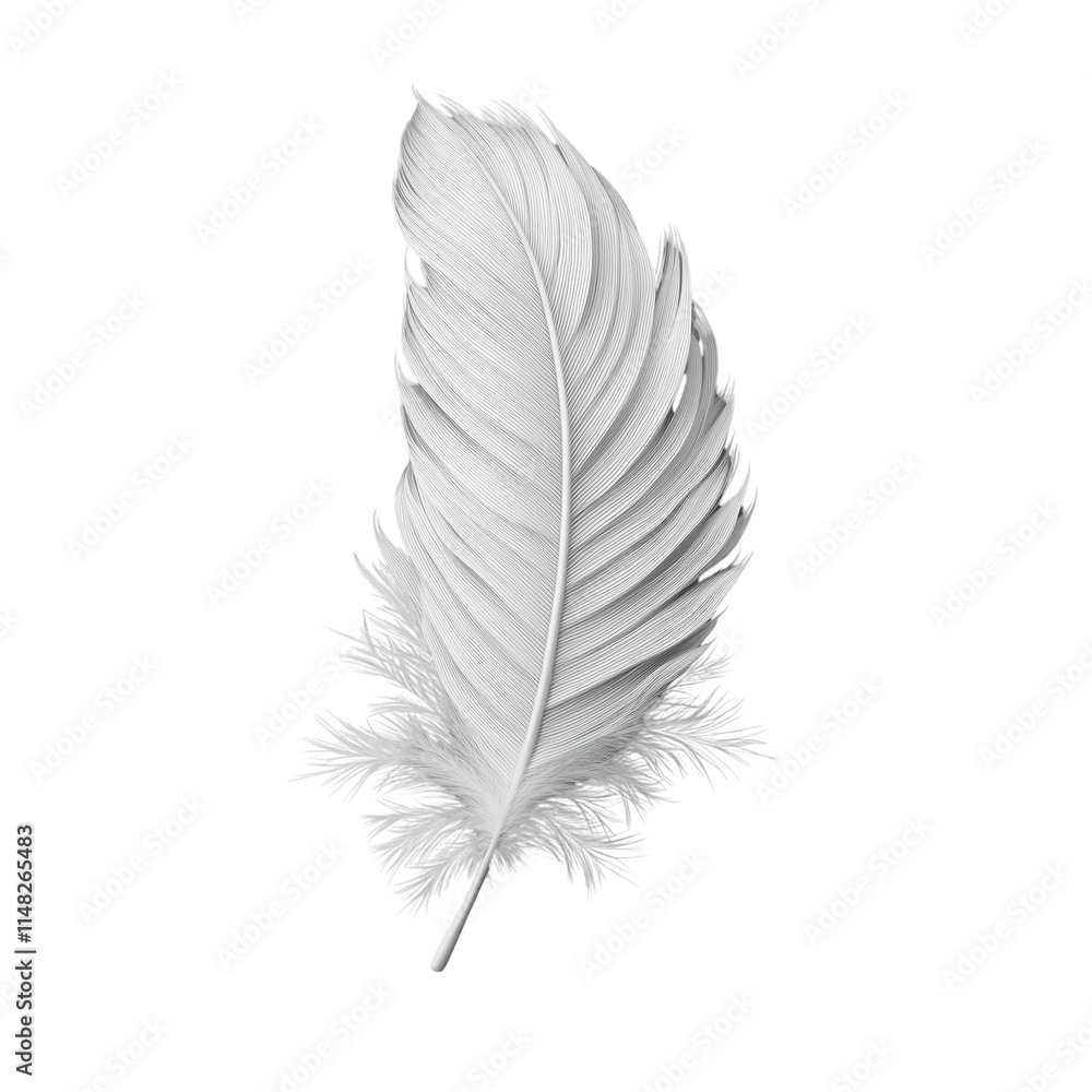 Bird Feather Isolated On Transparent Background, perfect for nature inspired designs, creative projects, and educational design Bird Feather Isolated On Transparent Background, perfect for nature inspired designs, creative projects, and educational design