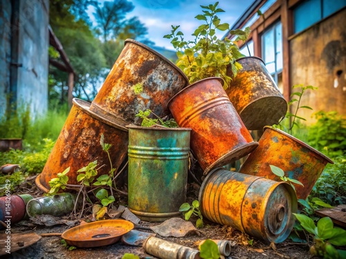 Old Paint Cans: Household Hazardous Waste Disposal, Recycling, Environmental Protection, Safety photo