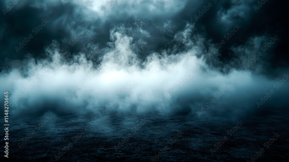 Dark moody atmospheric scene with thick fog and clouds. Dark moody atmospheric scene with thick fog and clouds.