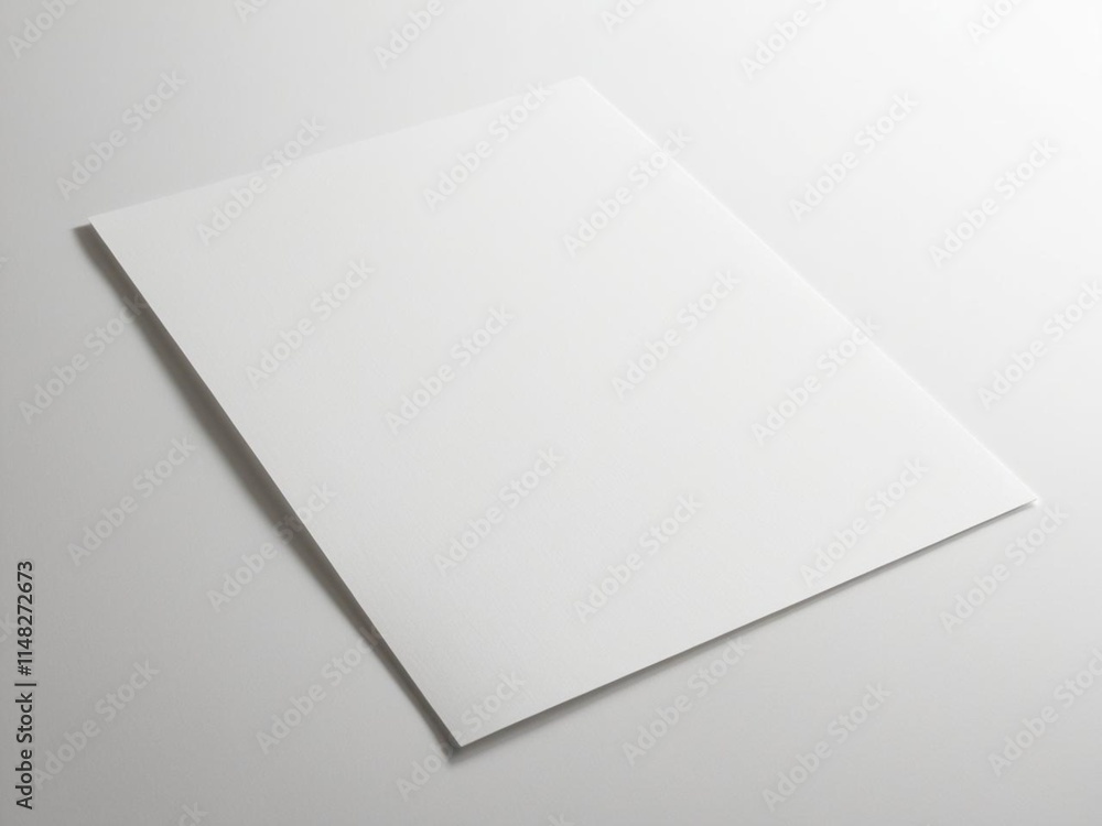 White sheet of paper. Realistic empty paper note template of A4 format with soft shadows isolated on white background. White sheet of paper. Realistic empty paper note template of A4 format with soft shadows isolated on white background.