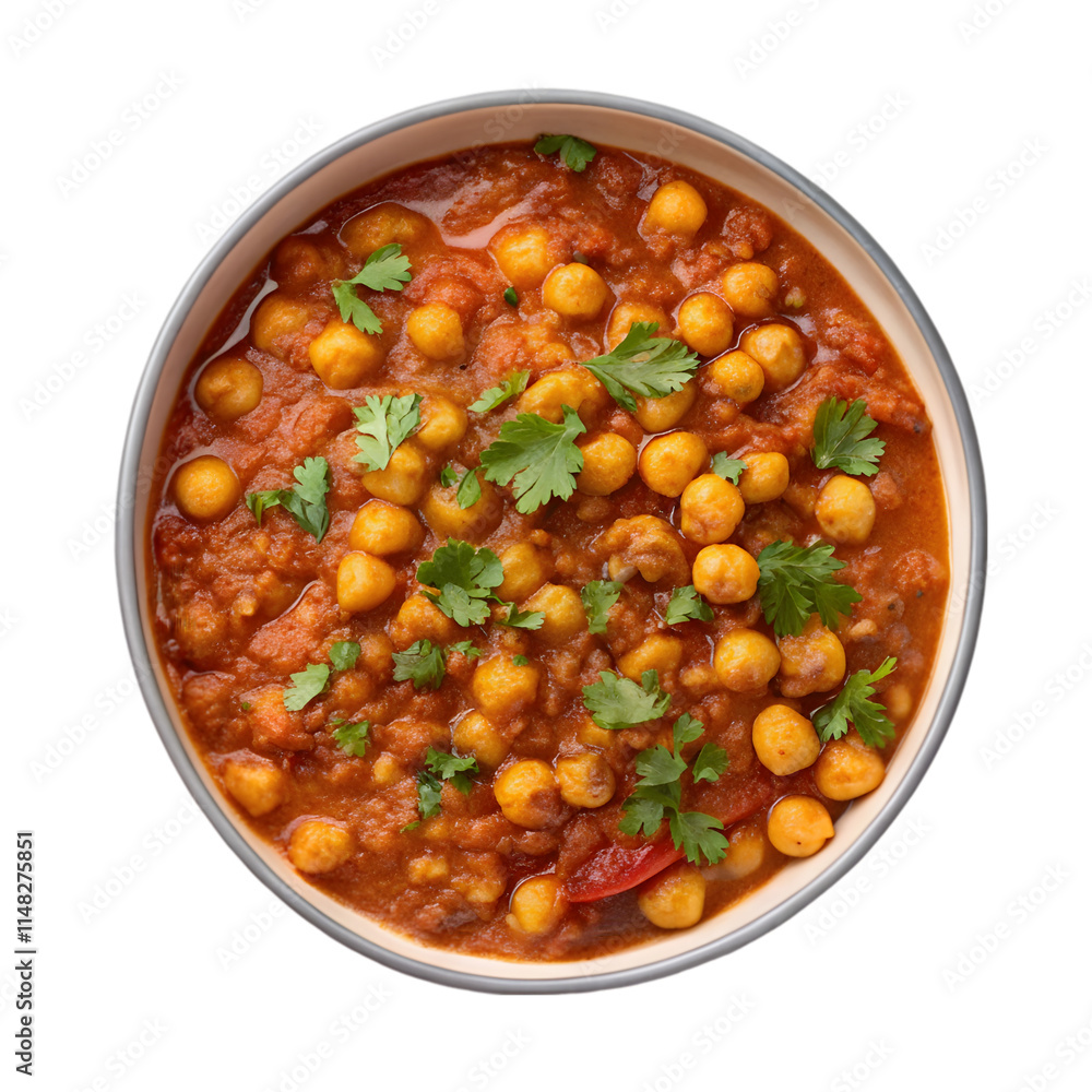 indian chickpea chana masala on transparent background indian chickpea chana masala on transparent background