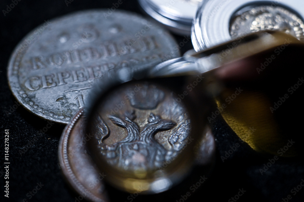 Numismatics of ancient gold and silver coins