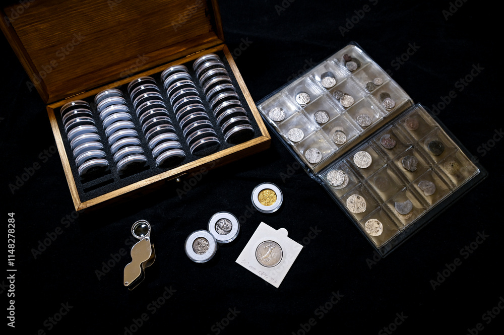 Numismatics of ancient gold and silver coins