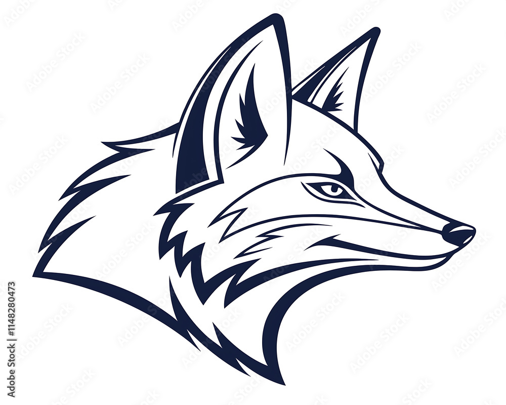 Obraz premium Fox Head Mascot Logo .