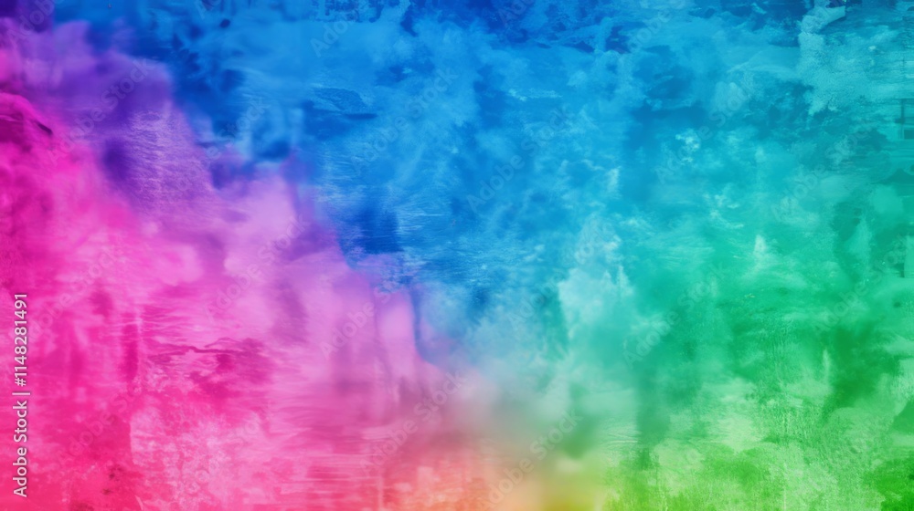 Vibrant Watercolor Rainbow Texture Background