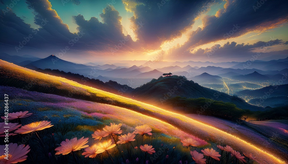 Obraz premium In the quiet, discover the power of light.