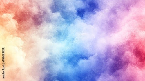 Colorful vibrant cloudscape background.