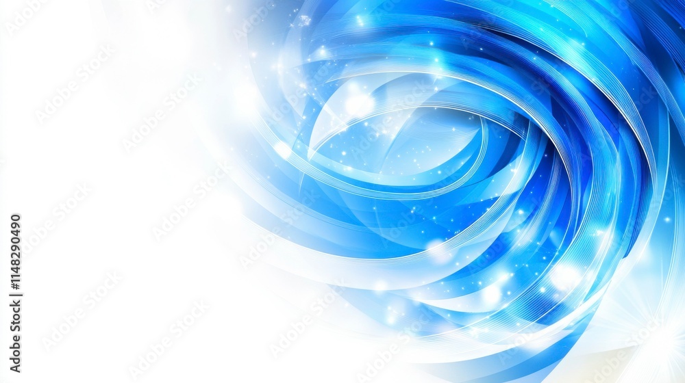 Fototapeta premium A sleek abstract blue background with lines moving in various directions, creating a sense of digital movement and energy in a modern technology-inspired design