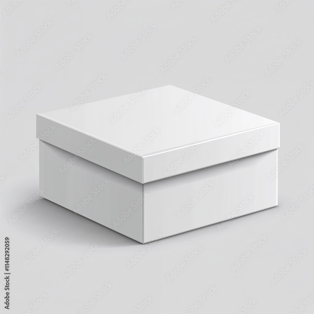 Blank white box mockup on gray background with copy space for product design
Blank white box mockup on gray background with copy space for product design
