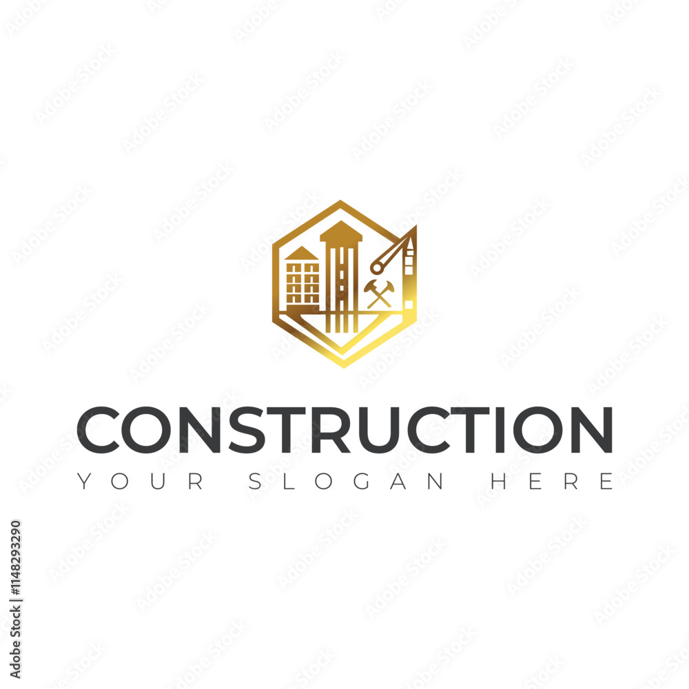 Real Estate vector building construction Repair logo Real Estate vector building construction Repair logo