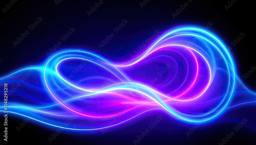 Neon Waves of Light. Vibrant Abstract. Ideal Desktop Background or Wallpaper Neon Waves of Light. Vibrant Abstract. Ideal Desktop Background or Wallpaper