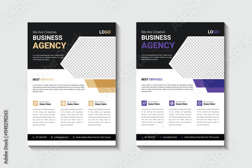 Case study flyer template design