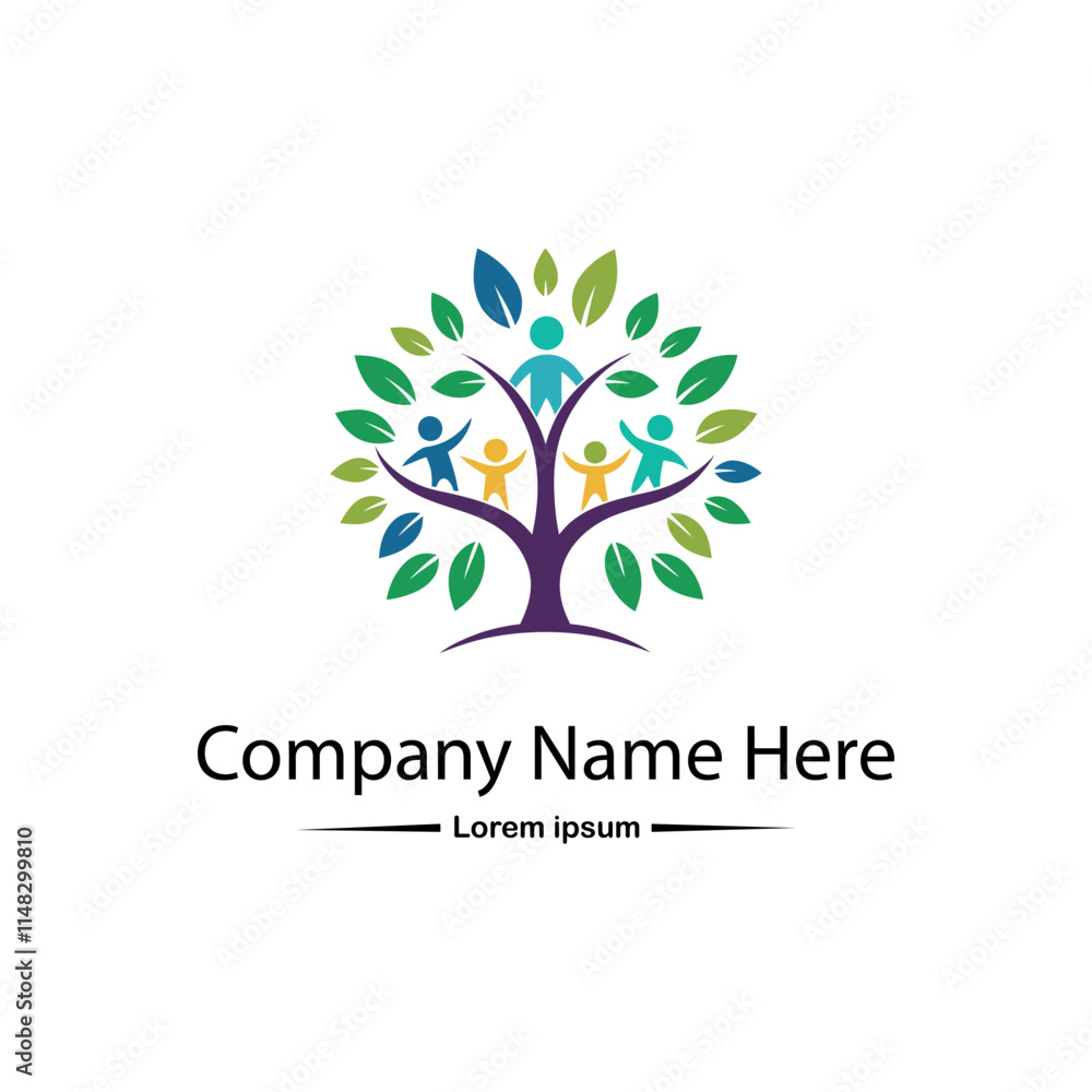Obraz premium Family tree logo