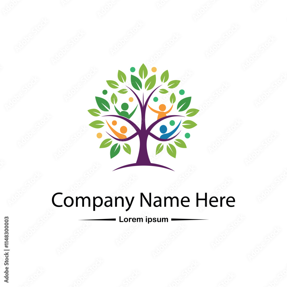 Obraz premium Family tree logo