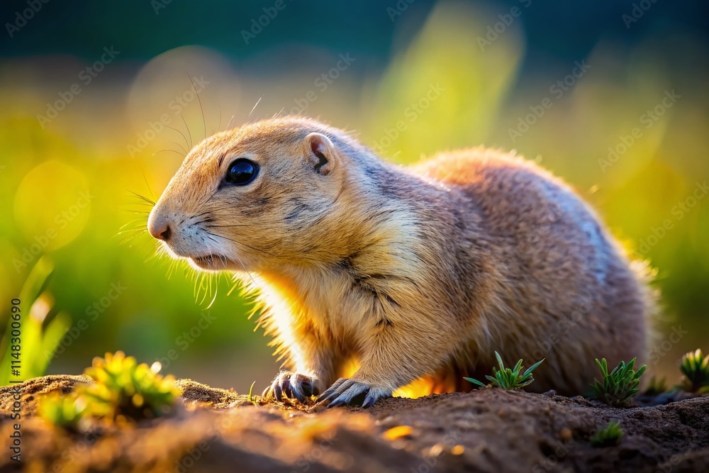 Prairie Dog Photography: Bent Over Pose, Rule of Thirds, Wildlife Image, Nature Photo, Adorable Animal Prairie Dog Photography: Bent Over Pose, Rule of Thirds, Wildlife Image, Nature Photo, Adorable Animal