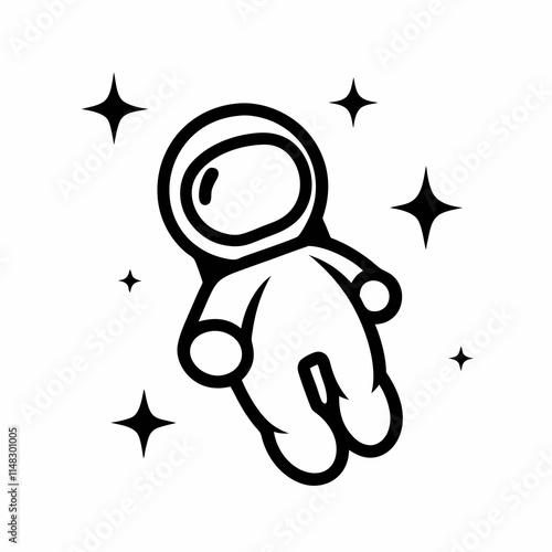 Minimalist Astronaut Vector Design Ideas.