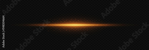 Flash light effect. Magic neon line and particle explosion. Vector illustration