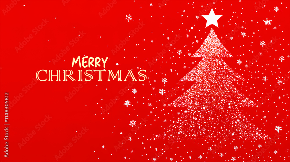 Christmas greetings with red background Christmas greetings with red background